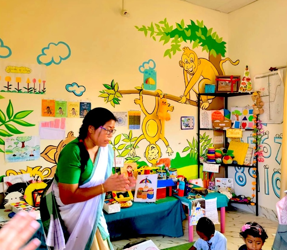 At Anganwadi Centre
